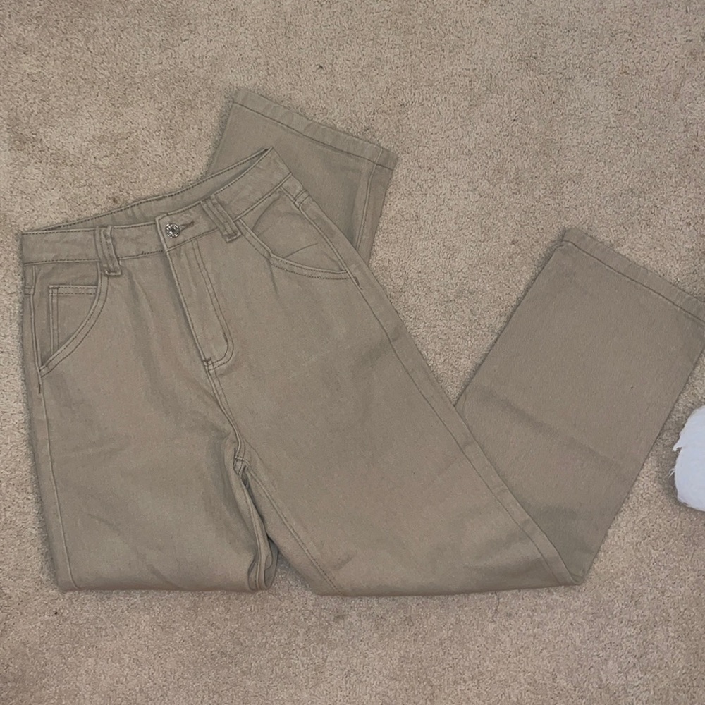 SHEIN 90’s style khaki jeans